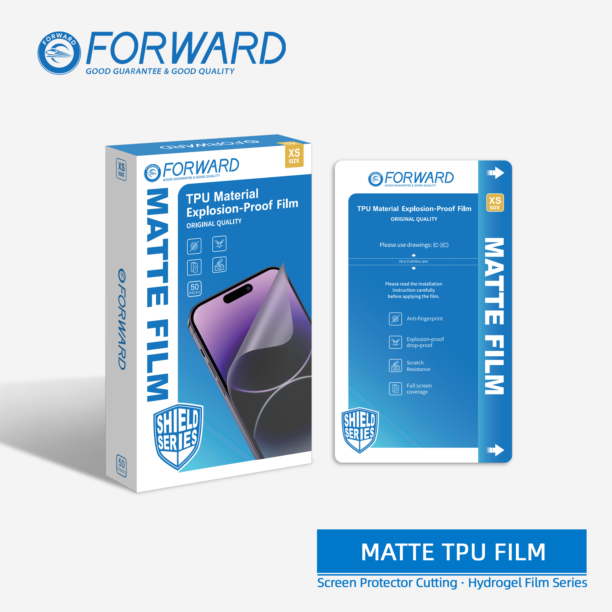 Matte Flexible Explosion-proof Film | Customizable Screen Protector Film | XS