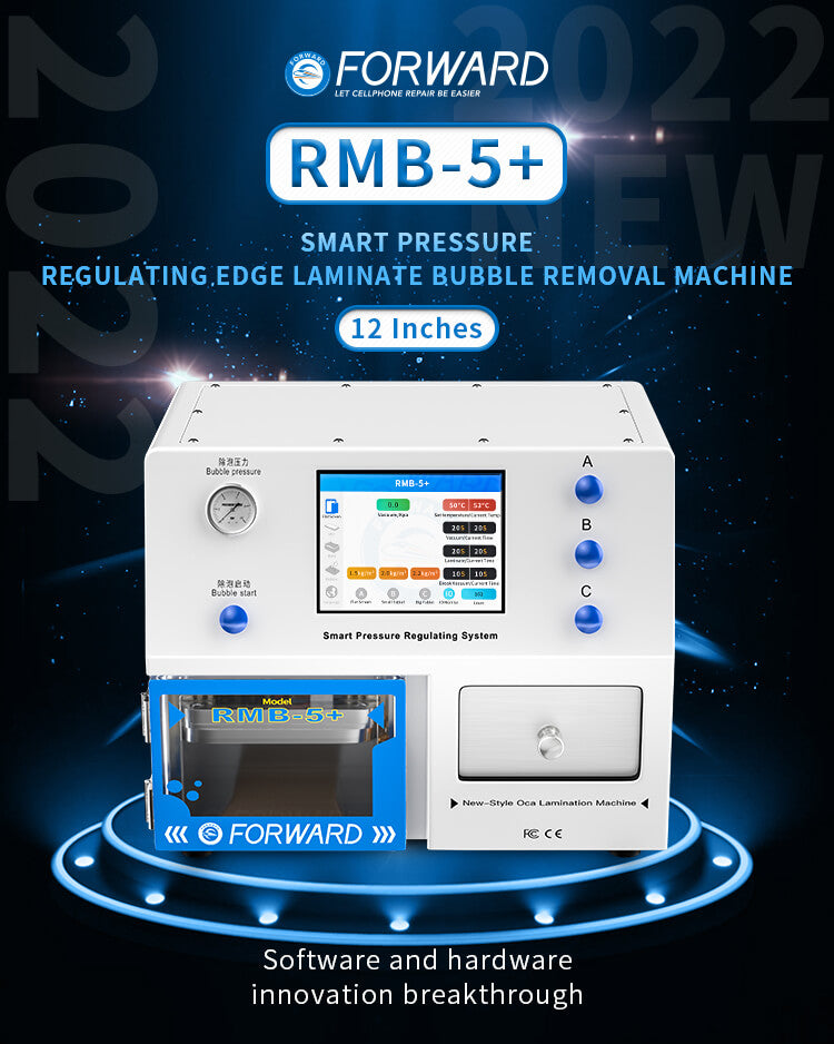 RMB-5 Plus Smart Pressure Regulating Edge Laminate Bubble Removal Machine (12 inches)