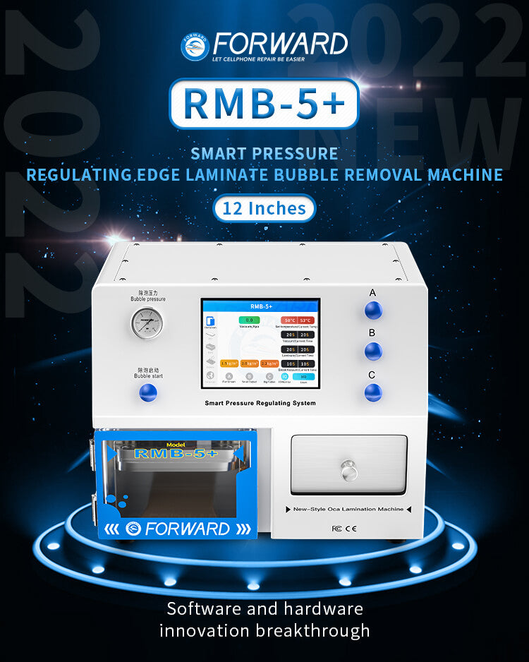RMB-5 Plus Smart Pressure Regulating Edge Laminate Bubble Removal Mach ...